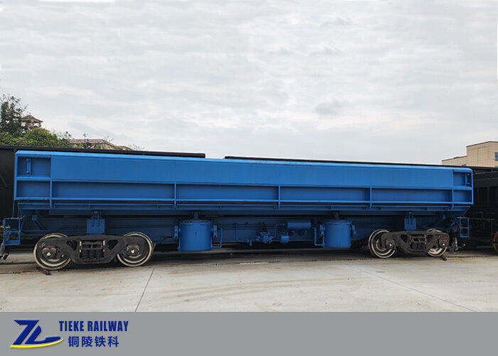 KF85 Railway Side Dump Wagon 85t Load Pneumatic Tipping 1435mm for Ore Transport