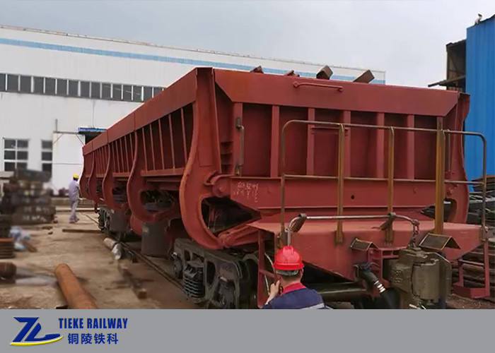des Ballast-50km/h Stahlmessgerät-schnelle neigende Entleerung schlacken-Seitenkippwagen-des Lastwagen-1435mm