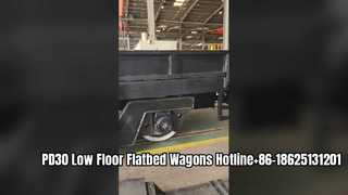 PD30 Niederflur-Flachbettwagen mit 30 Tonnen Nutzlast, Wartungswagen für U-Bahnen/Stadtbahnen